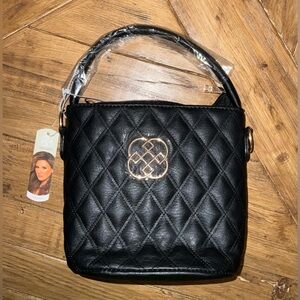 Daisy Fuentes Mini Bucket Bag in Black - NWT